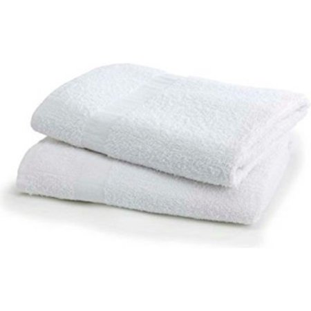KEMP USA Bath Towel, White, 22X44 10-614